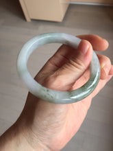 Load image into Gallery viewer, 57.5mm Certified Type A 100% Natural icy watery white purple black brown Jadeite Jade bangle BL58-7034
