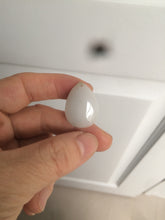 Load image into Gallery viewer, 100% natural white type A jadeite jade water drop pendant AX36