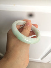 Load image into Gallery viewer, 55.8mm certified 100% natural Type A sunny green/white/brown jadeite jade bangle Y137-3334