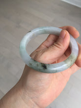 Load image into Gallery viewer, 57.5mm Certified Type A 100% Natural icy watery white purple black brown Jadeite Jade bangle BL58-7034