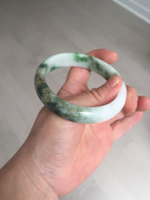 Load image into Gallery viewer, 57.7mm certified Type A 100% Natural sunny green yellow brown white Jadeite Jade bangle D136-1720