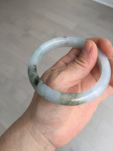 Load image into Gallery viewer, 57.5mm Certified Type A 100% Natural icy watery white purple black brown Jadeite Jade bangle BL58-7034