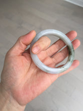 Load image into Gallery viewer, 57.5mm Certified Type A 100% Natural icy watery white purple black brown Jadeite Jade bangle BL58-7034