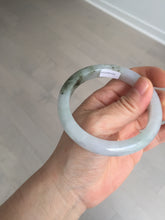 Load image into Gallery viewer, 57.5mm Certified Type A 100% Natural icy watery white purple black brown Jadeite Jade bangle BL58-7034