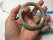 Load image into Gallery viewer, 58.4mm certified 100% natural Type A light green white purple brown jadeite bangle PD162-6320