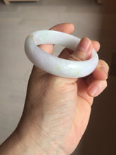 Load image into Gallery viewer, 54mm Certified type A 100% Natural light green purple white Jadeite bangle BP170-1055