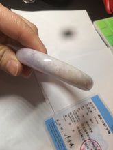 Load image into Gallery viewer, 59.8mm Certified Type A 100% Natural white/purple/pink jadeite Jade bangle BK2-8361