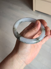 Load image into Gallery viewer, 57.8mm Certified Type A 100% Natural icy watery white purple black brown Jadeite Jade bangle BL75-7038