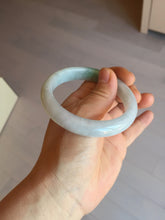 Load image into Gallery viewer, 55.2mm Certified Type A 100% Natural sunny green/light purple Jadeite Jade bangle BM27-0795