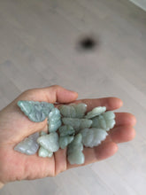 Load image into Gallery viewer, 100% Natural light green 3D Jadeite Jade butterfly pendant KS99