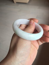 Load image into Gallery viewer, 54mm Certified type A 100% Natural light green purple white Jadeite bangle BP170-1055