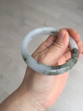 Load image into Gallery viewer, 57.8mm Certified Type A 100% Natural icy watery white purple black brown Jadeite Jade bangle BL75-7038