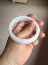 Load image into Gallery viewer, 54mm Certified type A 100% Natural light green purple white Jadeite bangle BP170-1055