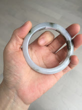 Load image into Gallery viewer, 57.8mm Certified Type A 100% Natural icy watery white purple black brown Jadeite Jade bangle BL75-7038