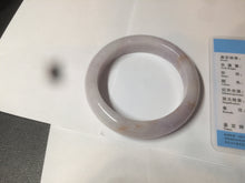Load image into Gallery viewer, 59mm Certified Type A 100% Natural white/purple/pink/yellow jadeite Jade bangle BK3-8360