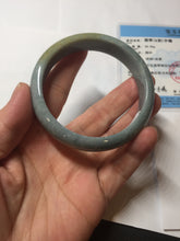 Load image into Gallery viewer, 56.5mm Certified Type A 100% Natural blue/gray/black/brown Guatemala Jadeite jade bangle PD163-6306