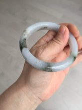Load image into Gallery viewer, 57.8mm Certified Type A 100% Natural icy watery white purple black brown Jadeite Jade bangle BL75-7038