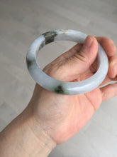 Load image into Gallery viewer, 57.8mm Certified Type A 100% Natural icy watery white purple black brown Jadeite Jade bangle BL75-7038