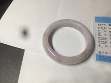 Load image into Gallery viewer, 59mm Certified Type A 100% Natural white/purple/pink/yellow jadeite Jade bangle BK3-8360