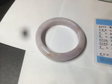 Load image into Gallery viewer, 59mm Certified Type A 100% Natural white/purple/pink/yellow jadeite Jade bangle BK3-8360
