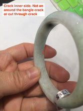 Load image into Gallery viewer, 54.5mm Certified 100% natural Type A green/purple/yellow jadeite jade bangle S51-1728