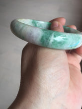 Load image into Gallery viewer, 59.2mm Certified Type A 100% Natural green purple Jadeite Jade bangle S86-7051