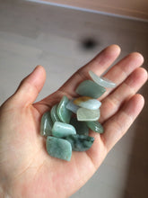 Load image into Gallery viewer, 100% natural type A jadeite jade icy Willow leaf bead KS97