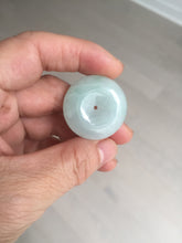 Load image into Gallery viewer, 28.6/5.6mm Type A 100% Natural sunny green light purple red Jadeite Jade Safety Guardian Button donuts Pendant group BP112