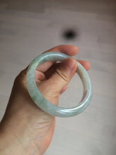 Load image into Gallery viewer, 55mm Certified type A 100% Natural super icy watery sunny green Jadeite bangle AY26-1659