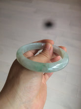 Load image into Gallery viewer, 55mm Certified type A 100% Natural super icy watery sunny green Jadeite bangle AY26-1659