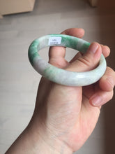 Load image into Gallery viewer, 59.2mm Certified Type A 100% Natural green purple Jadeite Jade bangle S86-7051