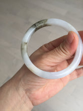 Load image into Gallery viewer, 57.3mm Certified Type A 100% Natural icy watery white purple black brown Jadeite Jade bangle BL74-7052
