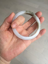 Load image into Gallery viewer, 57.3mm Certified Type A 100% Natural icy watery white purple black brown Jadeite Jade bangle BL74-7052