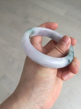 Load image into Gallery viewer, 55.9mm Certified 100% natural Type A light purple with sunny flying flowers jadeite jade bangle BL106-8719