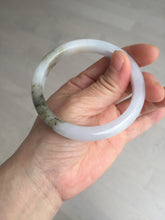 Load image into Gallery viewer, 57.3mm Certified Type A 100% Natural icy watery white purple black brown Jadeite Jade bangle BL74-7052