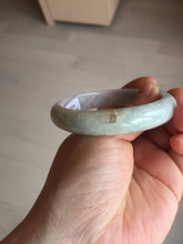 Load image into Gallery viewer, 56.5mm Certified Type A 100% Natural light purple green yellow jadeite Jade bangle BS23-4063