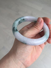 Load image into Gallery viewer, 55.9mm Certified 100% natural Type A light purple with sunny flying flowers jadeite jade bangle BL106-8719