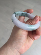 Load image into Gallery viewer, 55.9mm Certified 100% natural Type A light purple with sunny flying flowers jadeite jade bangle BL106-8719