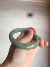 Load image into Gallery viewer, 54.6mm Certified 100% natural Type A green/gray jadeite jade bangle AE66-2866