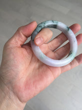Load image into Gallery viewer, 55.9mm Certified 100% natural Type A light purple with sunny flying flowers jadeite jade bangle BL106-8719