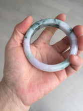 Load image into Gallery viewer, 55.9mm Certified 100% natural Type A light purple with sunny flying flowers jadeite jade bangle BL106-8719