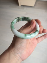 Load image into Gallery viewer, 57.7mm certified Type A 100% Natural sunny green yellow brown white Jadeite Jade bangle D136-1720