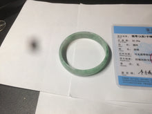 Load image into Gallery viewer, 51.7mm certified 100% natural Type A sunny green/gray jadeite jade bangle BK6-3358