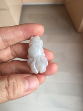 Load image into Gallery viewer, 100% Natural clear sunny green gray  jadeite jade golden fish Pendant group BP109