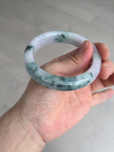 Load image into Gallery viewer, 55.9mm Certified 100% natural Type A light purple with sunny flying flowers jadeite jade bangle BL106-8719
