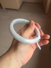 Load image into Gallery viewer, 62mm Certified Type A 100% Natura light green white purple slim Jadeite bangle X151-3831