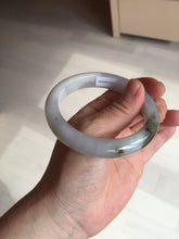 Load image into Gallery viewer, 57.5mm Certified Type A 100% Natural icy watery white purple black brown Jadeite Jade bangle BL73-7043