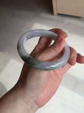 Load image into Gallery viewer, 57.5mm Certified Type A 100% Natural icy watery white purple black brown Jadeite Jade bangle BL73-7043