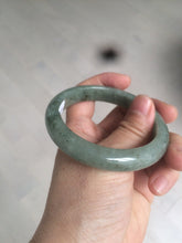 Load image into Gallery viewer, 54.6mm Certified 100% natural Type A green/gray jadeite jade bangle AE66-2866