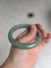 Load image into Gallery viewer, 54.6mm Certified 100% natural Type A green/gray jadeite jade bangle AE66-2866